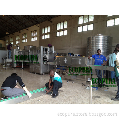 Africa Nigeria Purified Drinking Water Bottling Line / Turnkey Filling Plant